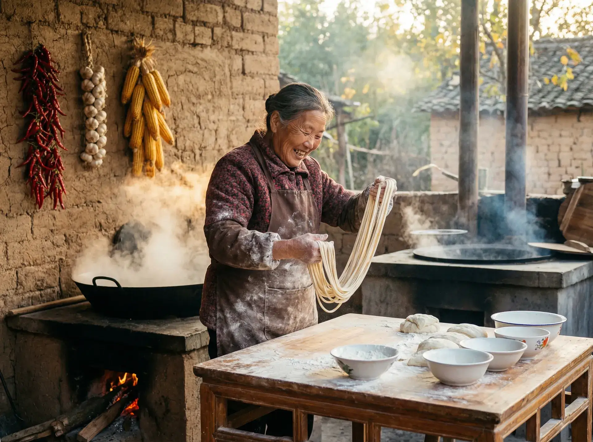 农家大嫂手擀面 - 精英律师电视剧免费观看 乡村美食